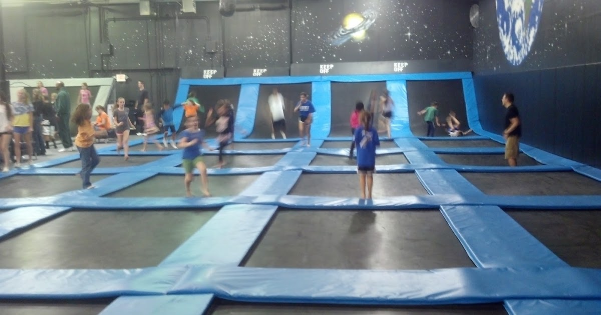 Field of Poppies Defying Gravity at the Trampoline Park