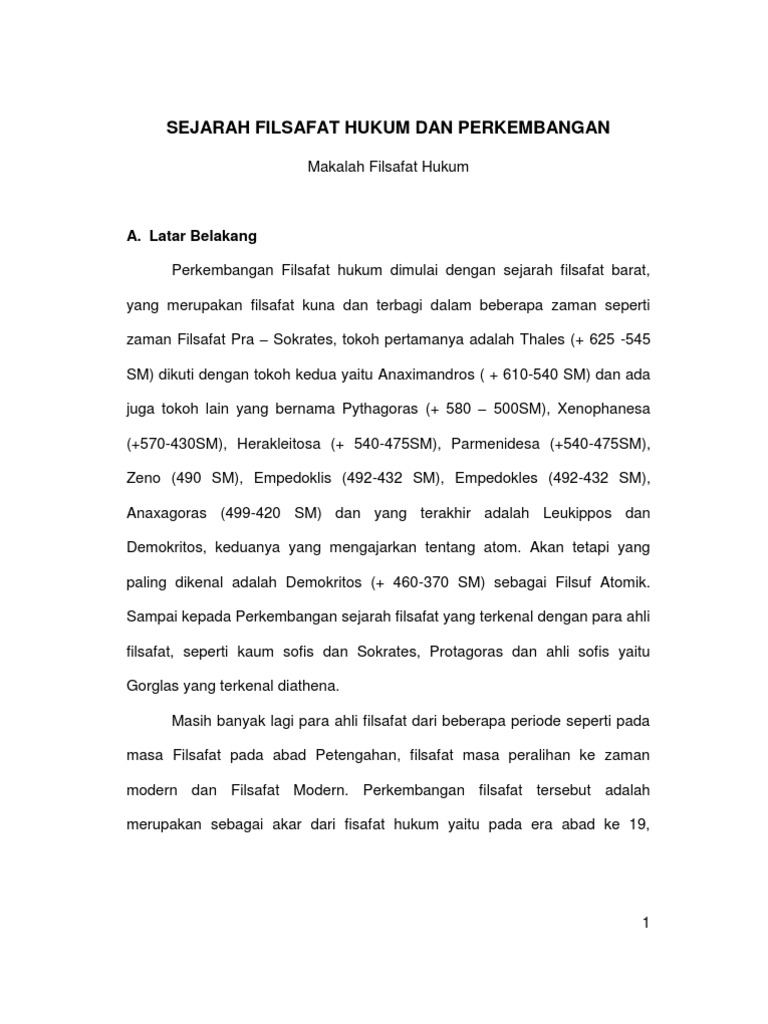 Makalah Filsafat Hukum Wood Scribd Indo