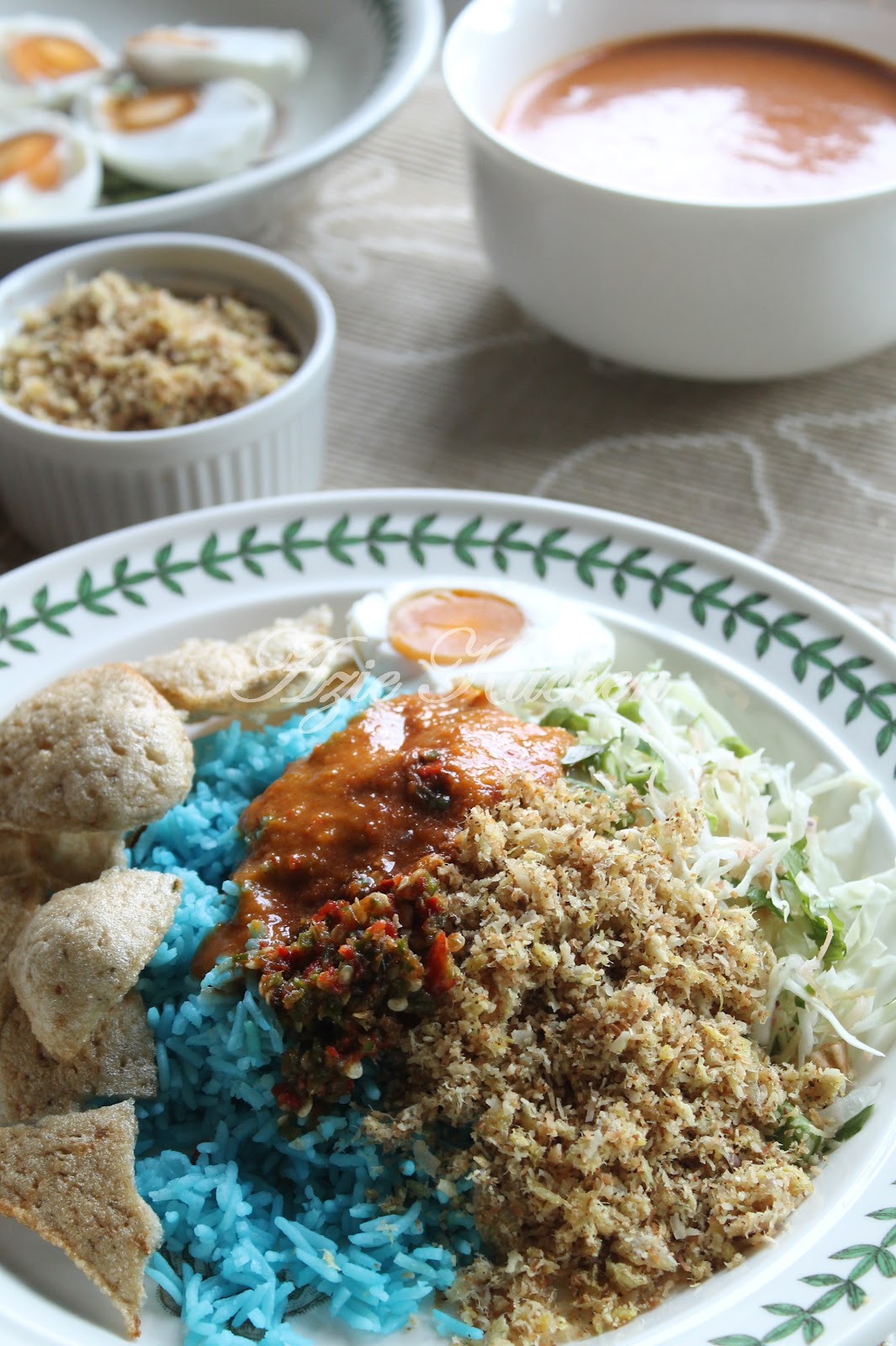  Nasi Kerabu Kelantan  Azie Kitchen