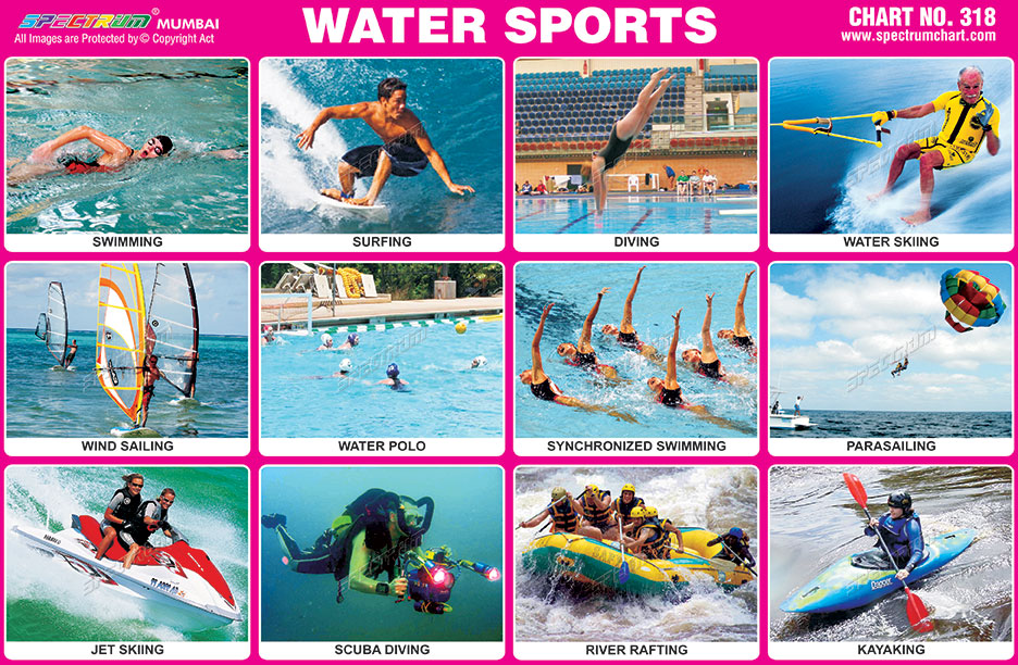 Spectrum Educational Charts: Chart 318 - Water Sports