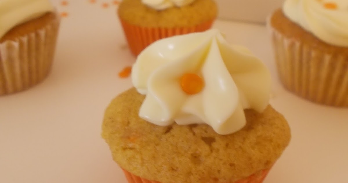 Dulces felicidades Cupcakes de Zanahoria con frosting de cheese cream de chocolate blanco
