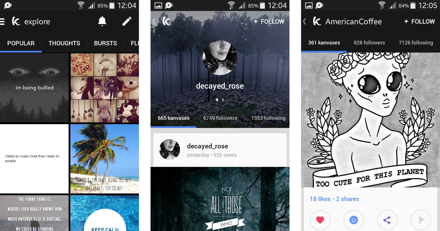 Kanvas, crea y comparte tus creaciones multimedia Ampliando Apps