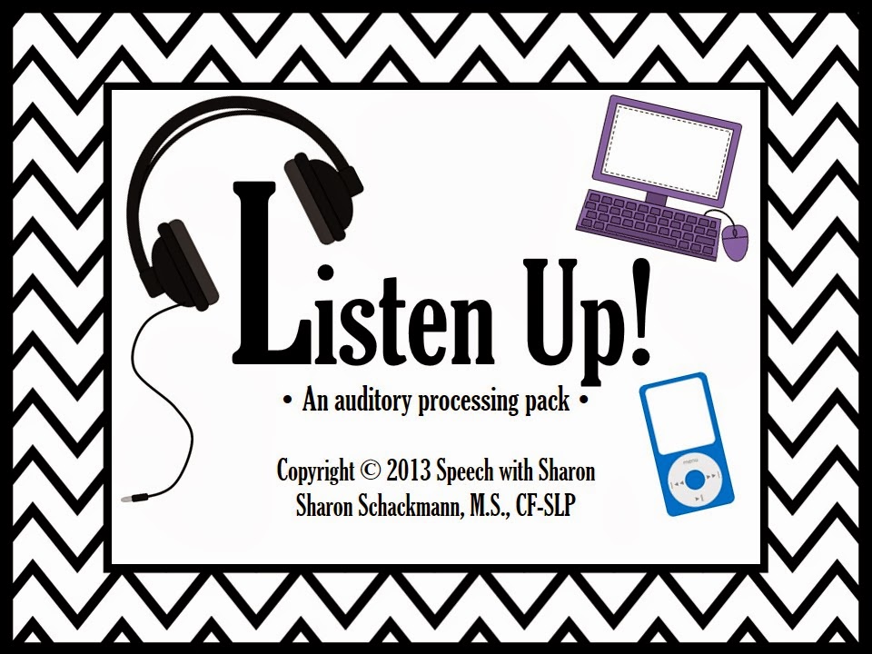 Speech with Sharon: Listen Up! An Auditory Processing Pack