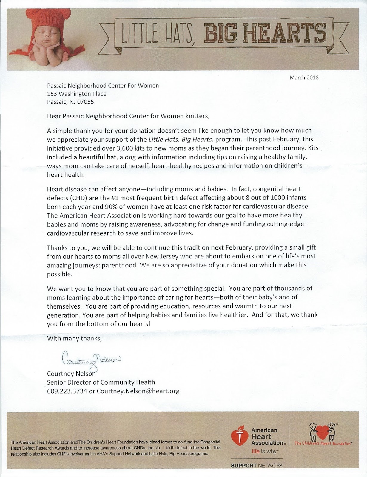 passaic neighborhood center for women little hats big hearts flyers