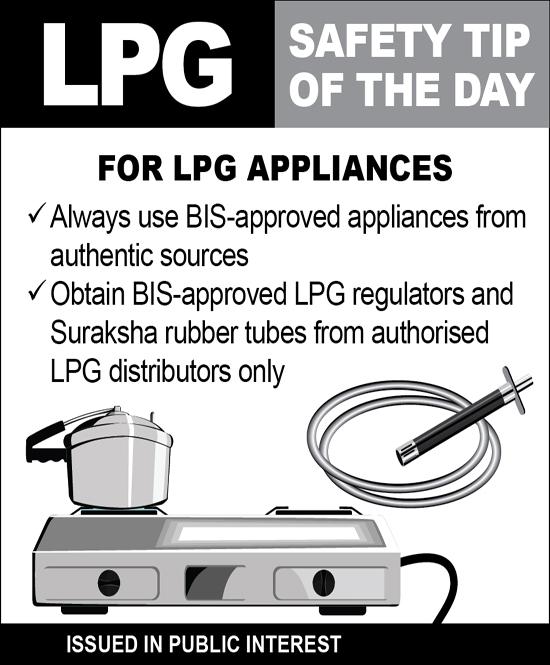 LPG GAS INDIA Some Safety Tips For LPG Gas Users
