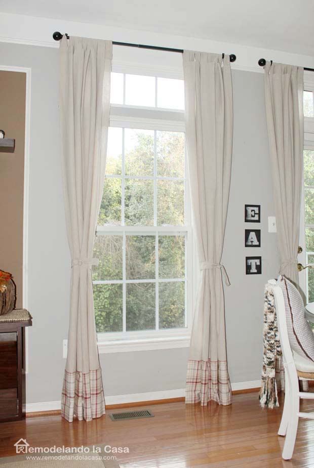 How to Make Curtains Longer Remodelando la Casa