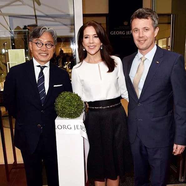 Crown Prince Frederik and Crown Princess Mary of Denmark visited Holsten Brewery in Hamburg, Germany 