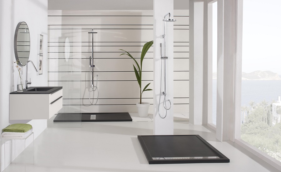 materiales de fábrica baño de diseño