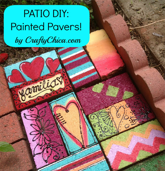 Painted Pavers & Bricks - The Crafty Chica