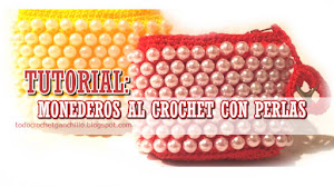 Aprende a tejer monedero al crochet con perlas paso a paso
