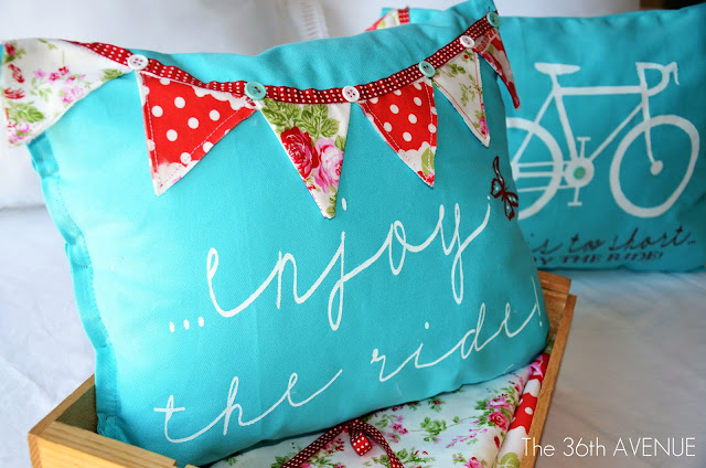 DIY - Stenciled Pillow Tutorial at the36thavenue.com Pin it NOW and make them later!