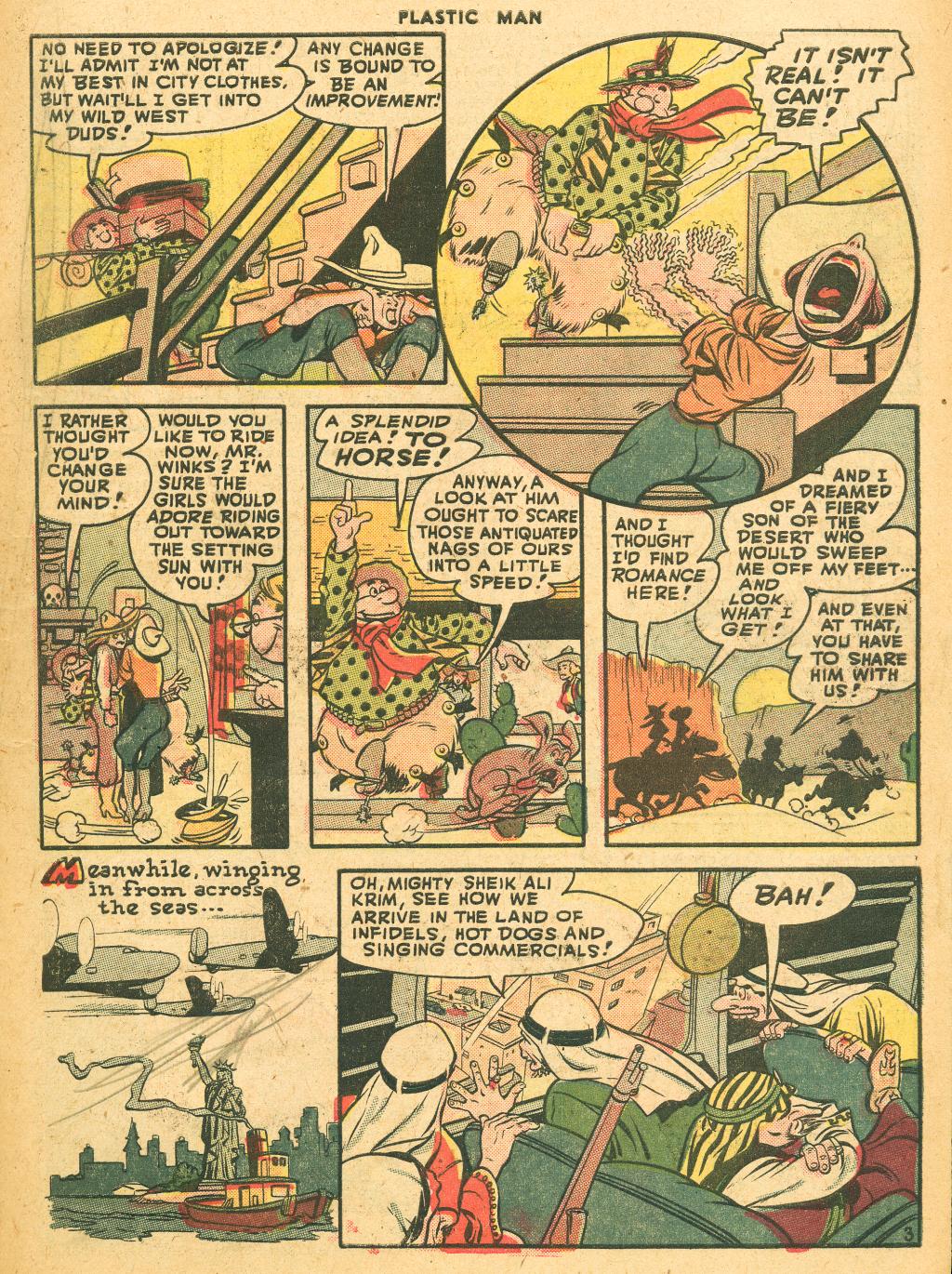 Read online Plastic Man (1943) comic -  Issue #10 - 5