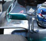 Mercedes W08 - Gli specchietti retrovisori utilizzati fino al Gran Premio di Baku