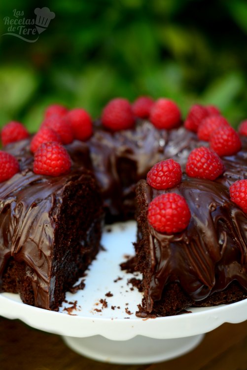 Receta casera de bizcocho doble muerte por chocolate 04