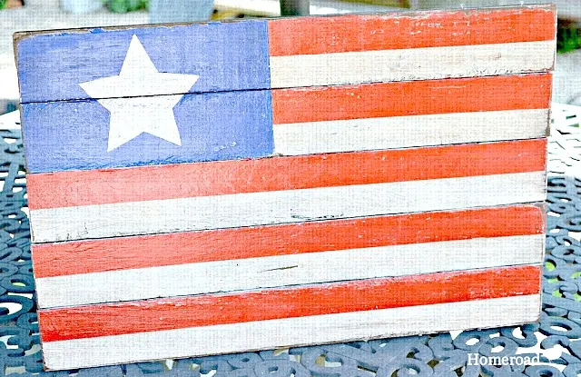 Rustic and Repurposed Pallet American Flag