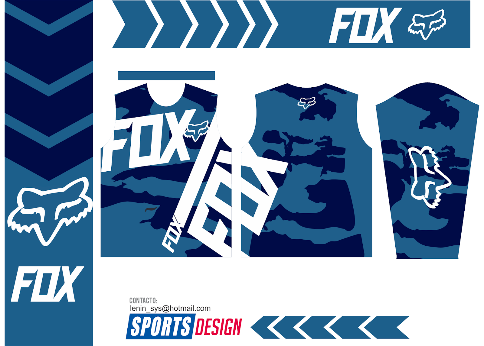 DISEÑO JERSEY FOX sportsdesign