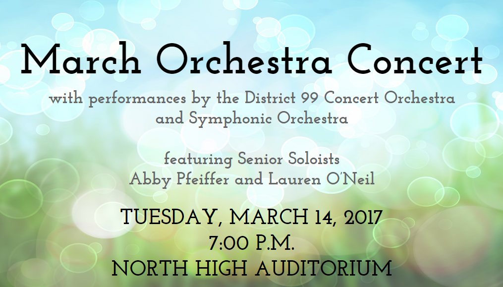 South High Fine Arts: District 99 Orchestra Concert Tonight South High Fine Arts: District 99 Orchestra Concert Tonight