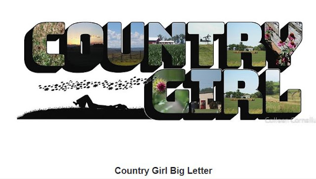 Country Girl Big Letter