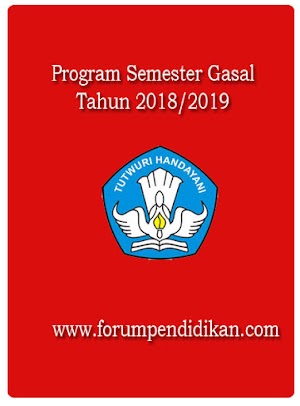 Program Semester Gasal Tahun Pelajaran 2018/2019