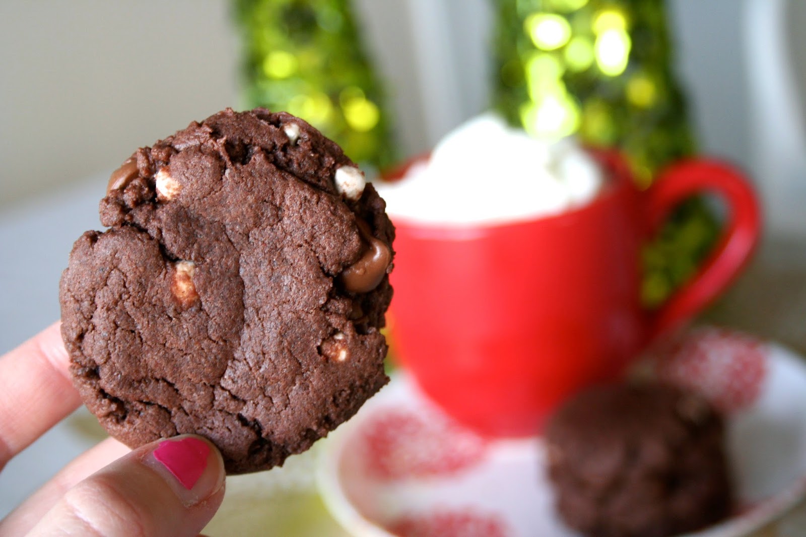 Hot Chocolate Cake Mix Cookies