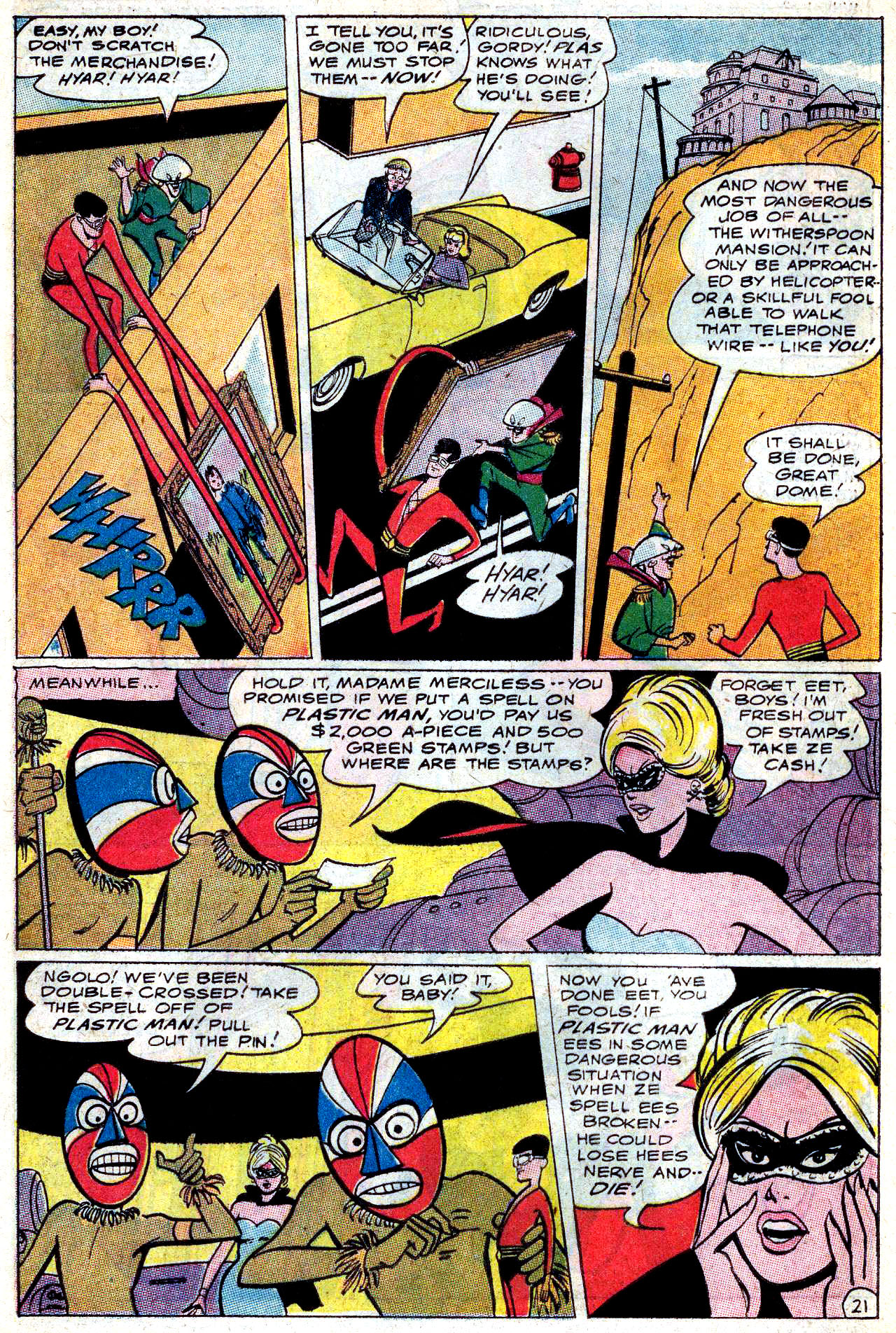 Read online Plastic Man (1966) comic -  Issue #4 - 23