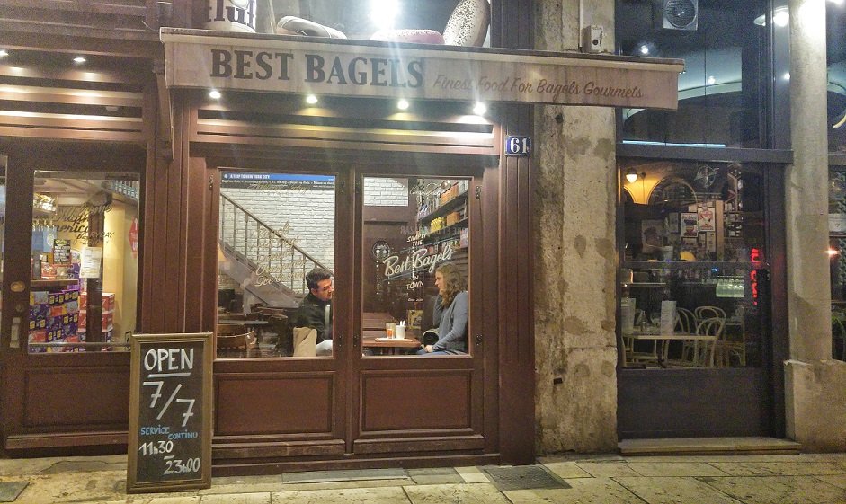 Discovering the Best Bagels restaurant (Lyon Mercière St, 6902)