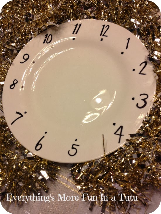 Everything's More Fun in a Tutu New Year's Eve Plates