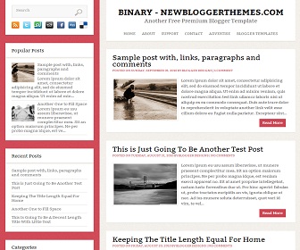 Binary Blogger Template