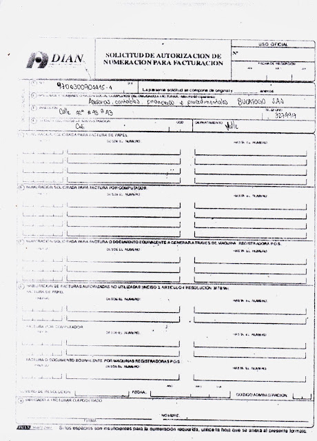 BUCATOGO S A S Solicitud De Autorizacion De Numeracion Para Facturacion