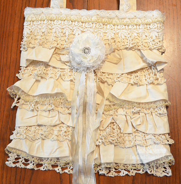Embellished Dreams: DIY Shabby Chic Vintage Lace Tote - A Special Happy ...