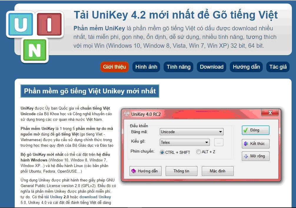 huuanhtk: CHUYỂN MÃ VĂN BẢN TRÊN WINDOWS 10 BẰNG UNIKEY 4.2 RC4