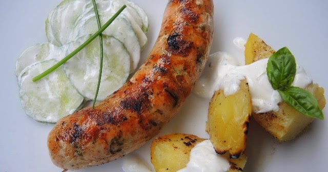 Fisch-Bratwurst vom Grill