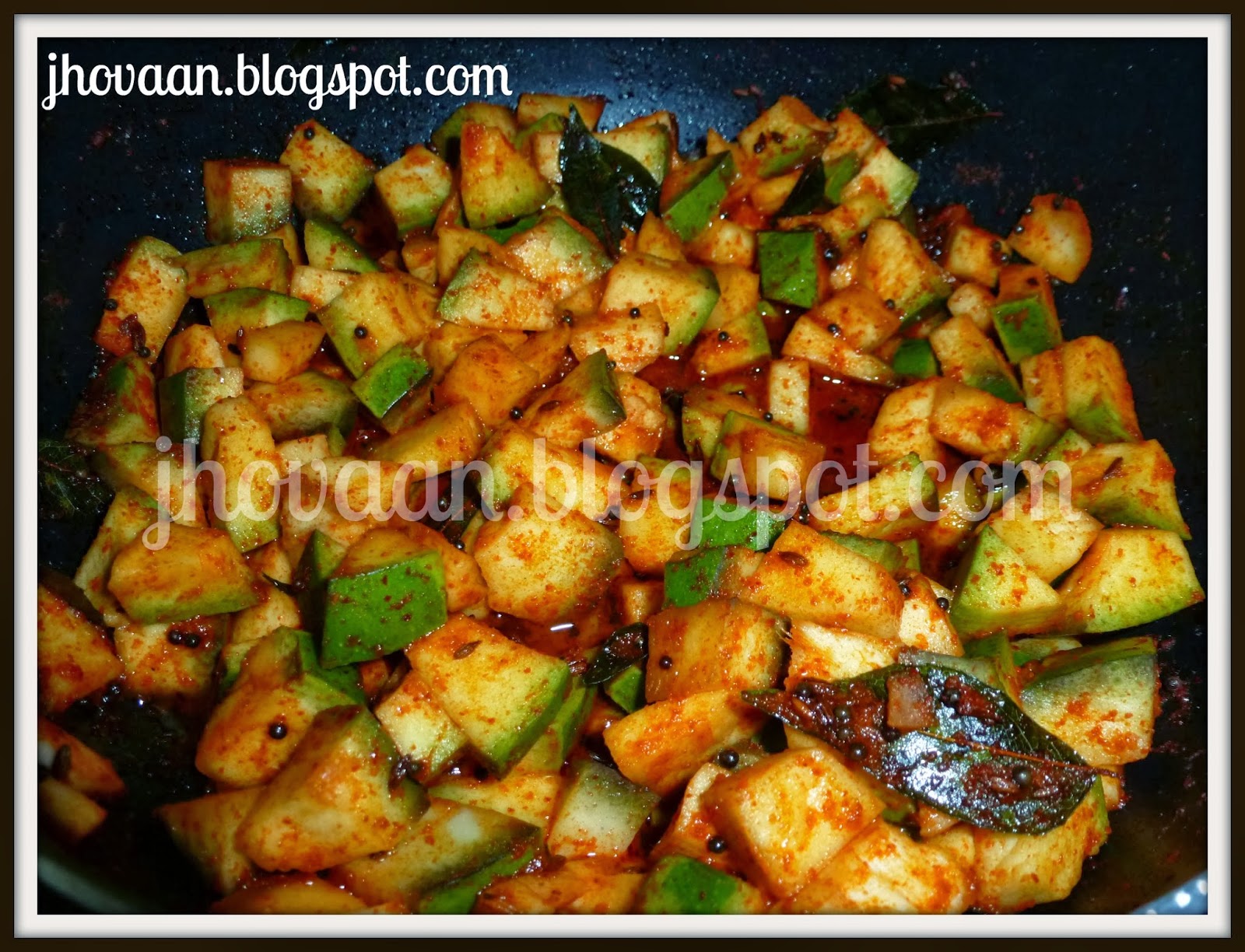 Jhovaan Meal (in Konkani) Recipe Instant Mango Pickle (Vegan