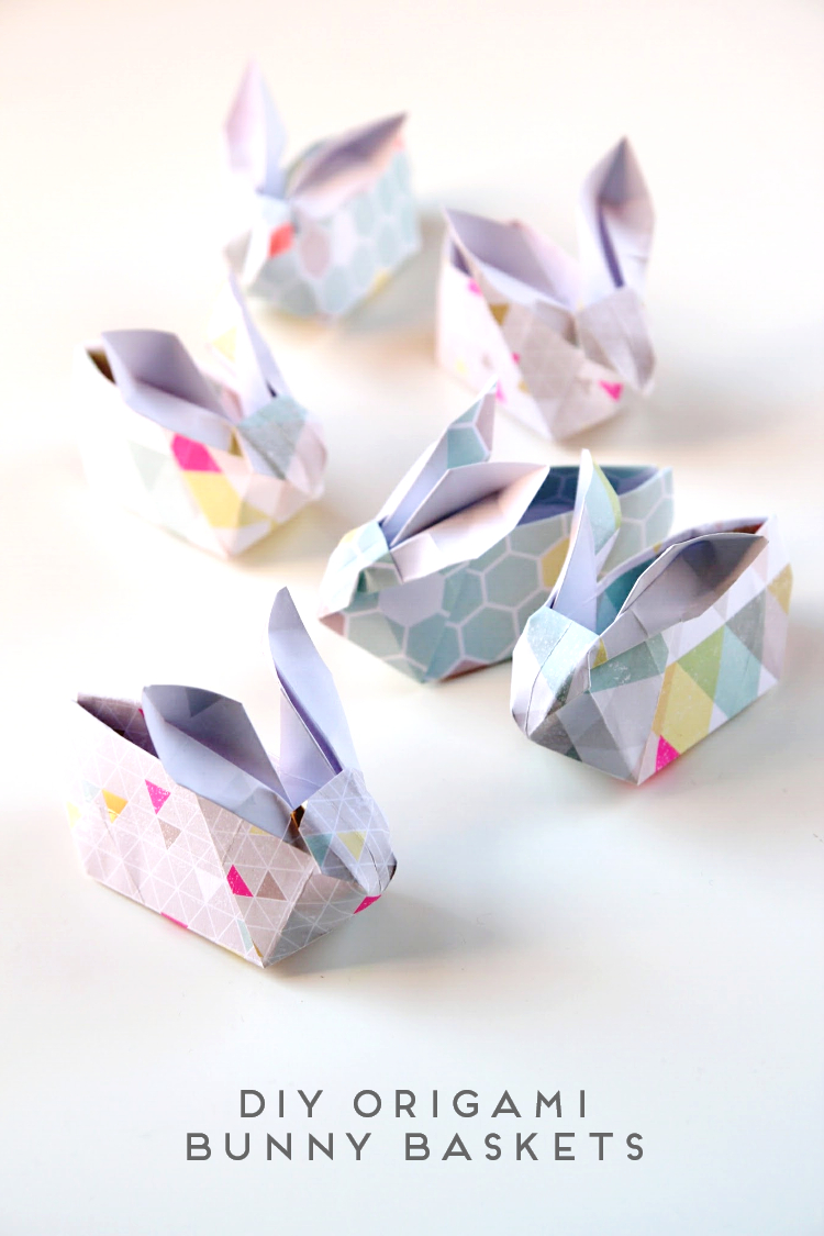DIY ORIGAMI EASTER BUNNY BASKETS. Gathering Beauty