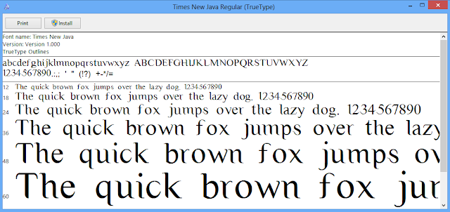 Times New Java Times New Java