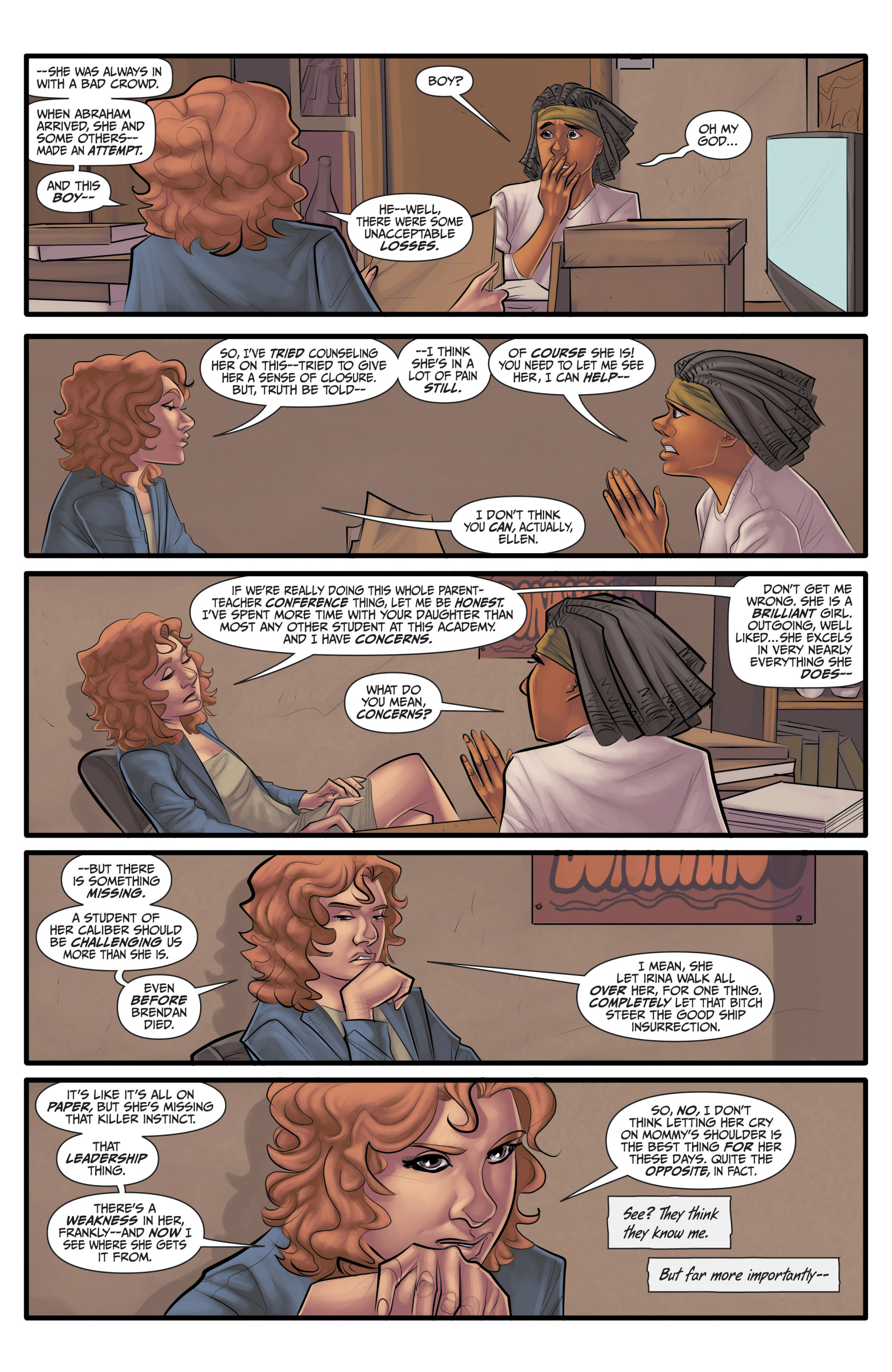 Read online Morning Glories comic -  Issue #44 - 22