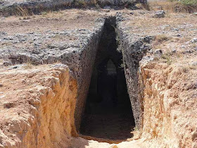 Archaeologcal site, Mine tombs of Mycenaean period, Mazarakata, Kefalonia, Greece