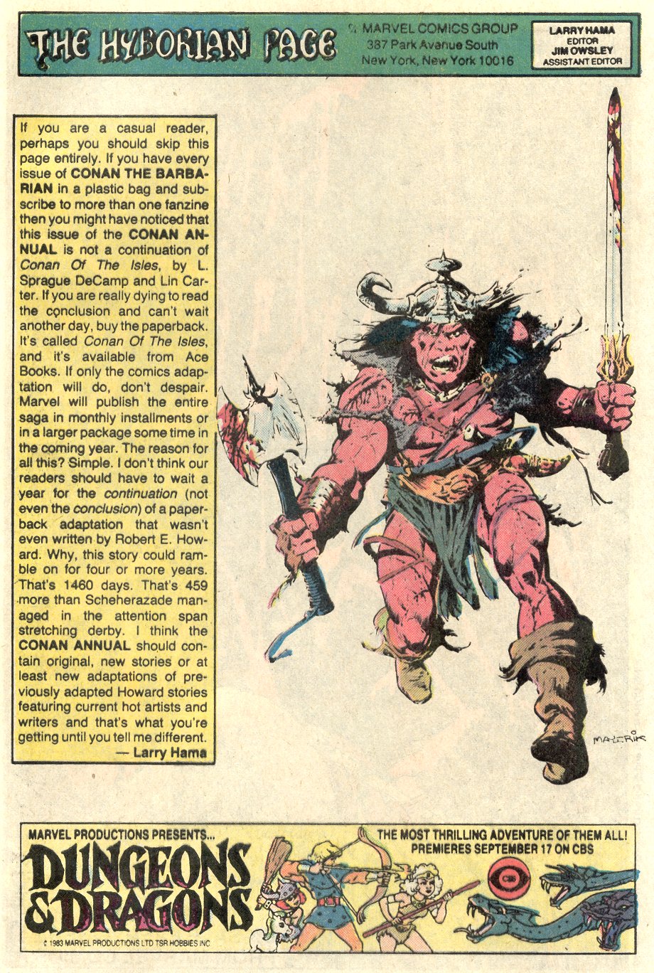 Read online Conan the Barbarian (1970) comic -  Issue # Annual 8 - 41