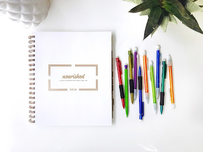 12 Days of Holiday Giveaways...Nourished Planner...the 2018 Nourished Planner is what EVERY person needs in their life to stay organized, on track and accountable. (sweetandsavoryfood.com)