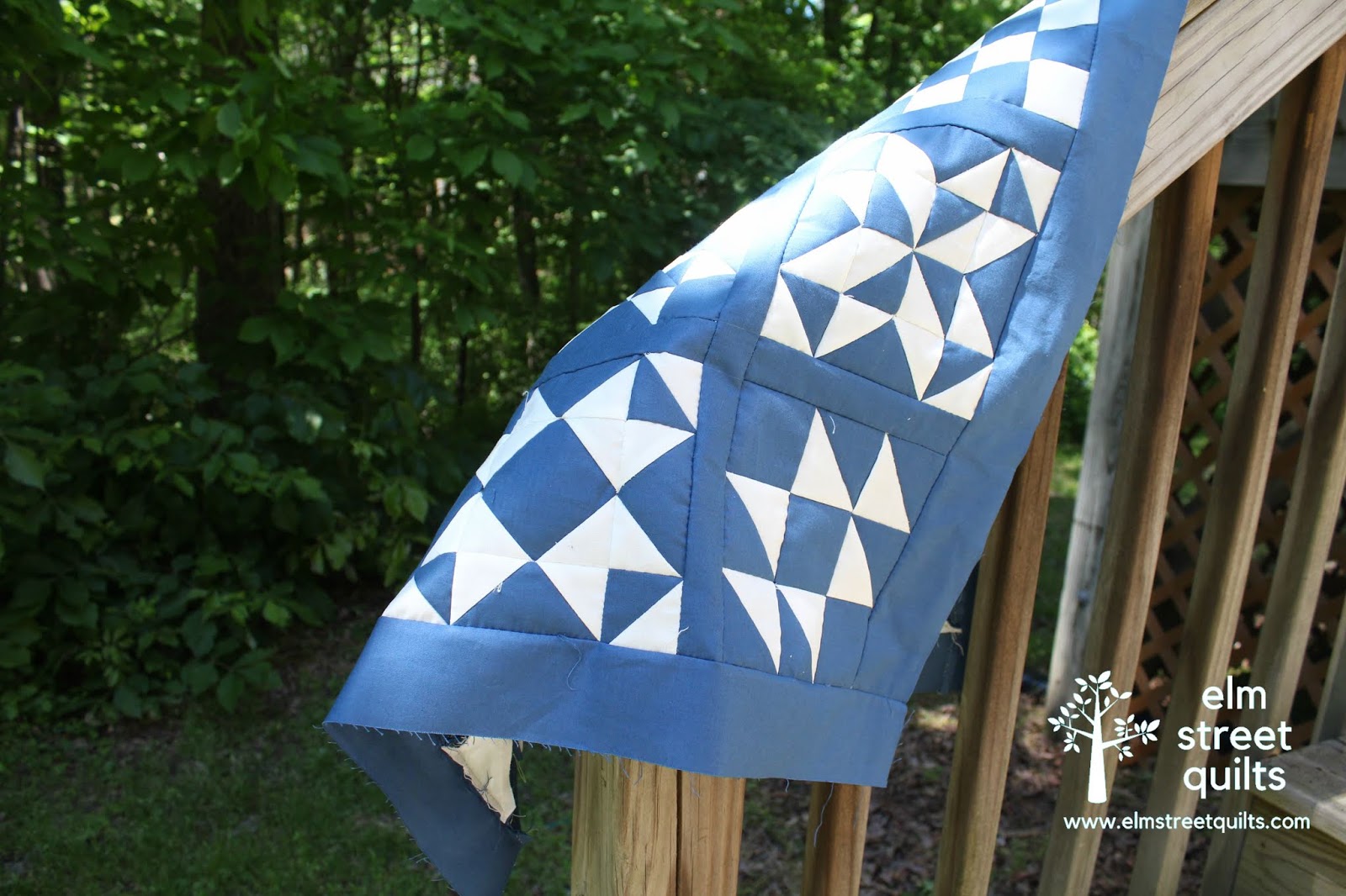 Hand Pieced QAL The Blue Quilt Elm Street Quilts