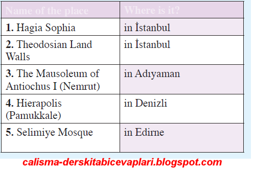 Çalışma Kitabı Cevapları: 9.Sınıf A1.2 İngilizce Ders Kitabı 33.Sayfa