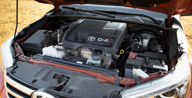 Toyota Hilux 2016 có hệ thống dẫn động 4 bánh bán thời gian. Tất cả động cơ đều là 4 xi lanh thẳng hàng phun nhiên liệu trực tiếp và tăng áp biến thiên. Toyota Hilux 2016 có hệ thống dẫn động 4 bánh bán thời gian. Tất cả động cơ đều là 4 xi lanh thẳng hàng phun nhiên liệu trực tiếp và tăng áp biến thiên.