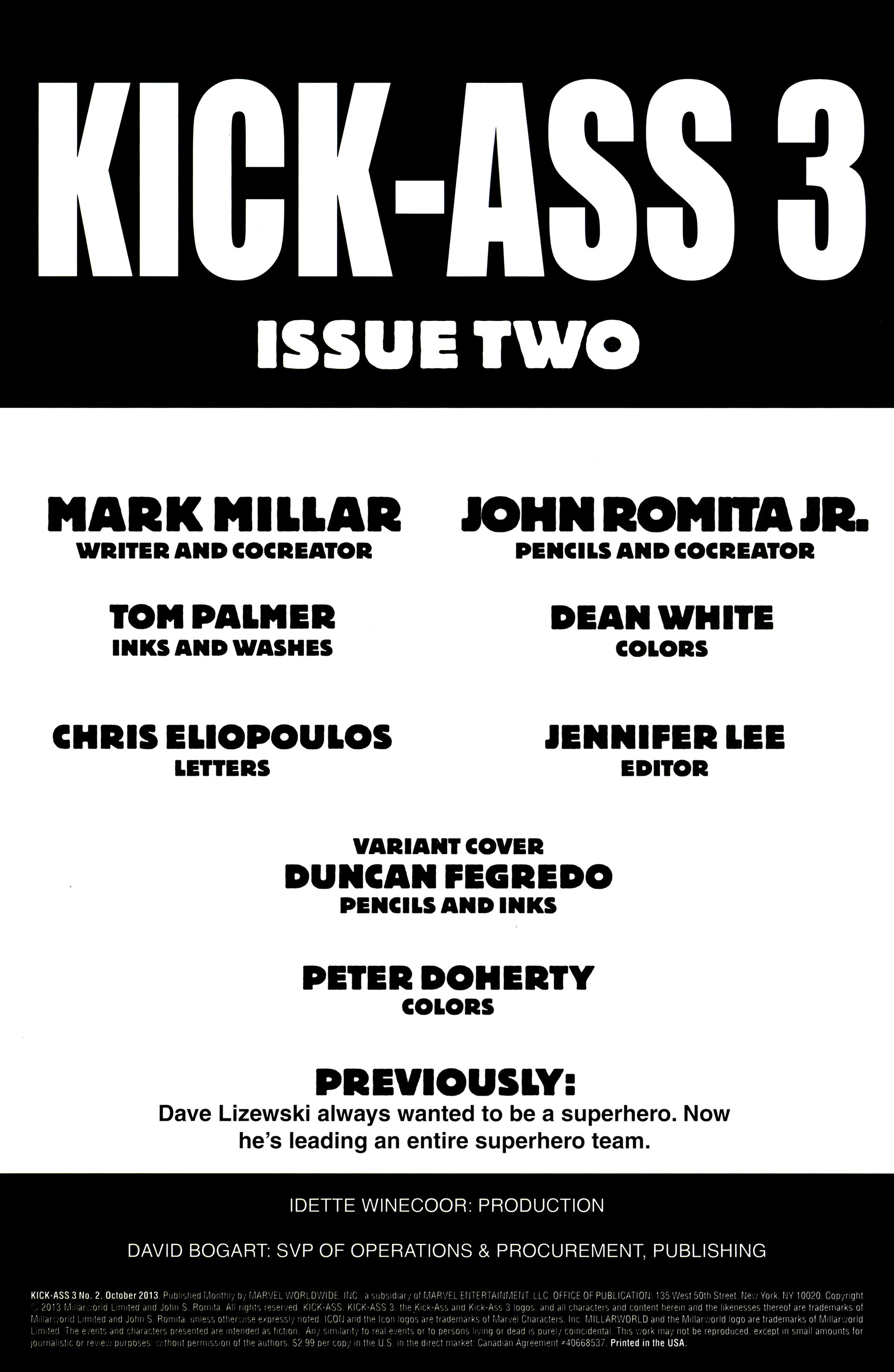 Read online Kick-Ass 3 comic -  Issue #2 - 2