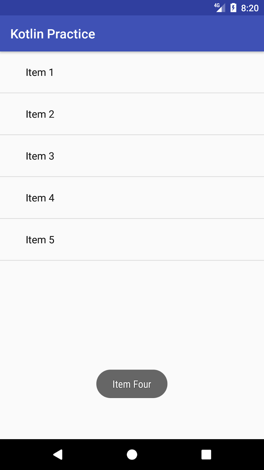 ListView using Array from strings.xml with Item Click Listener (Kotlin)