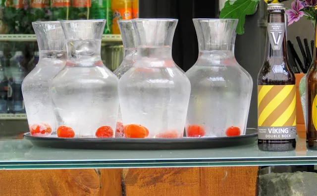 Self-drive around Iceland's Golden Circle: Tomato-infused water at Friðheimar
