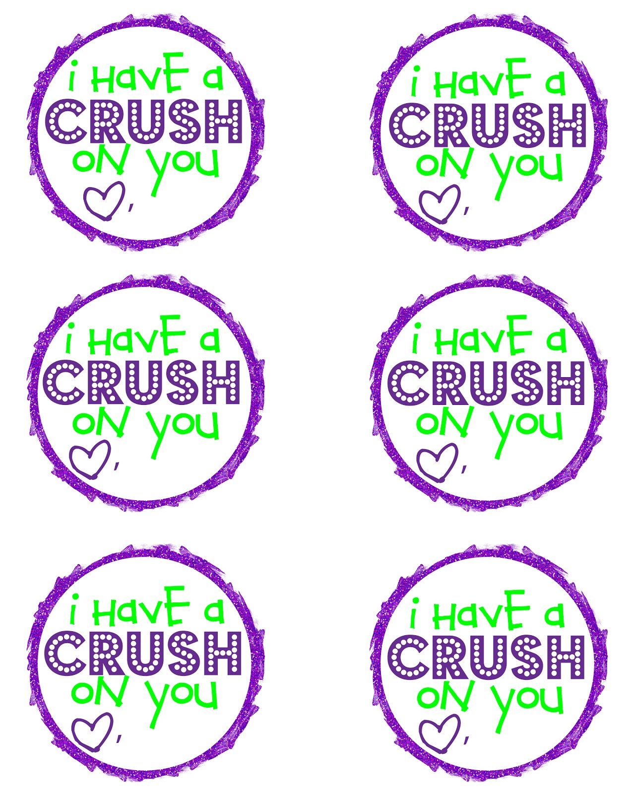 I have a Crush on You Soda Can Valentine Free Printable