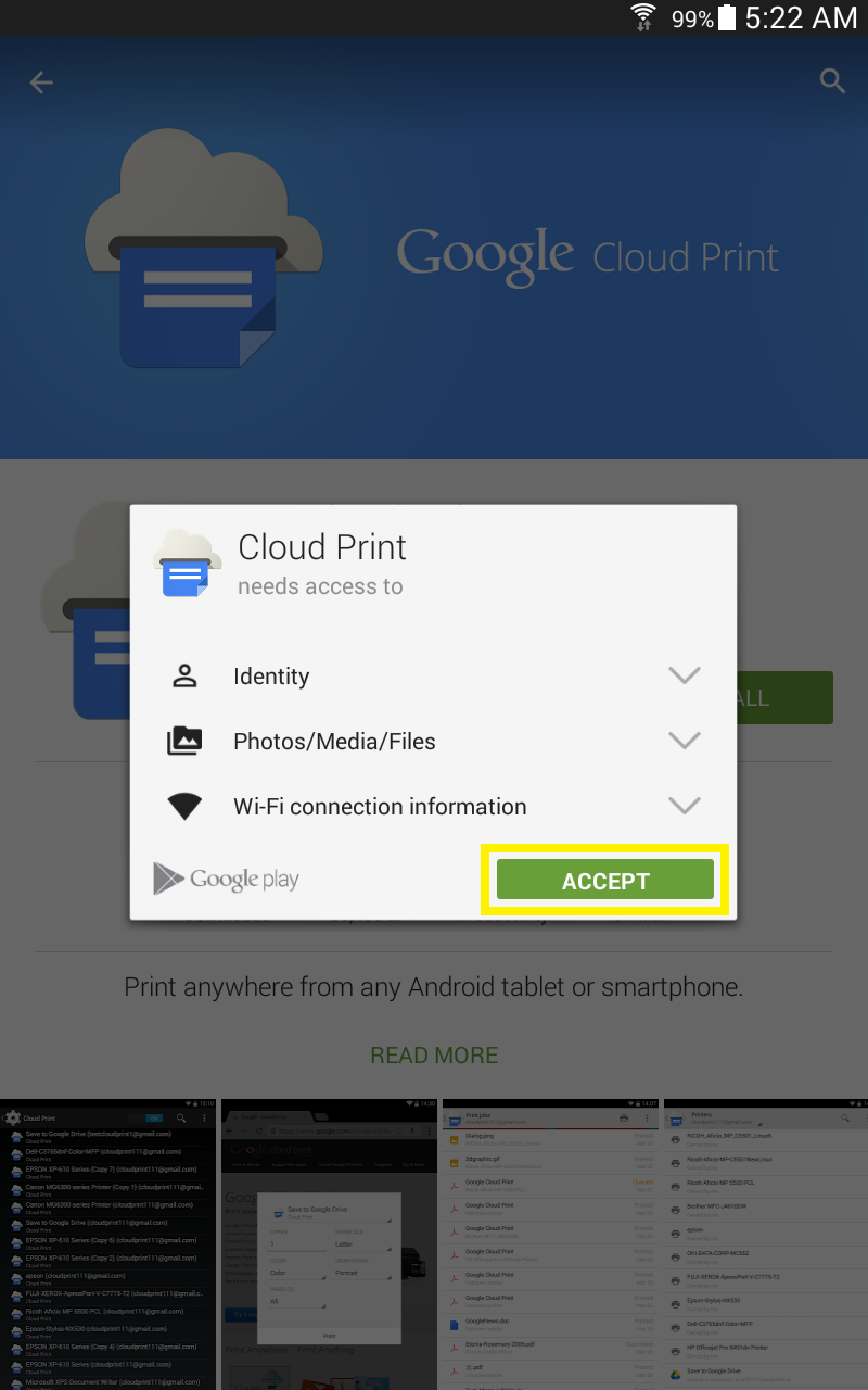 open cloud print app