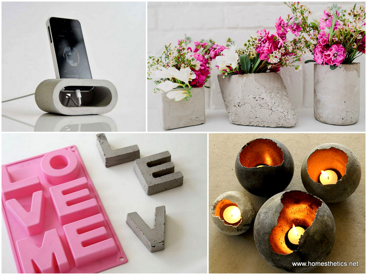 DIY PROJECTS 2016: 20 Cute Easy Fun DIY Cement Projects for Your Home