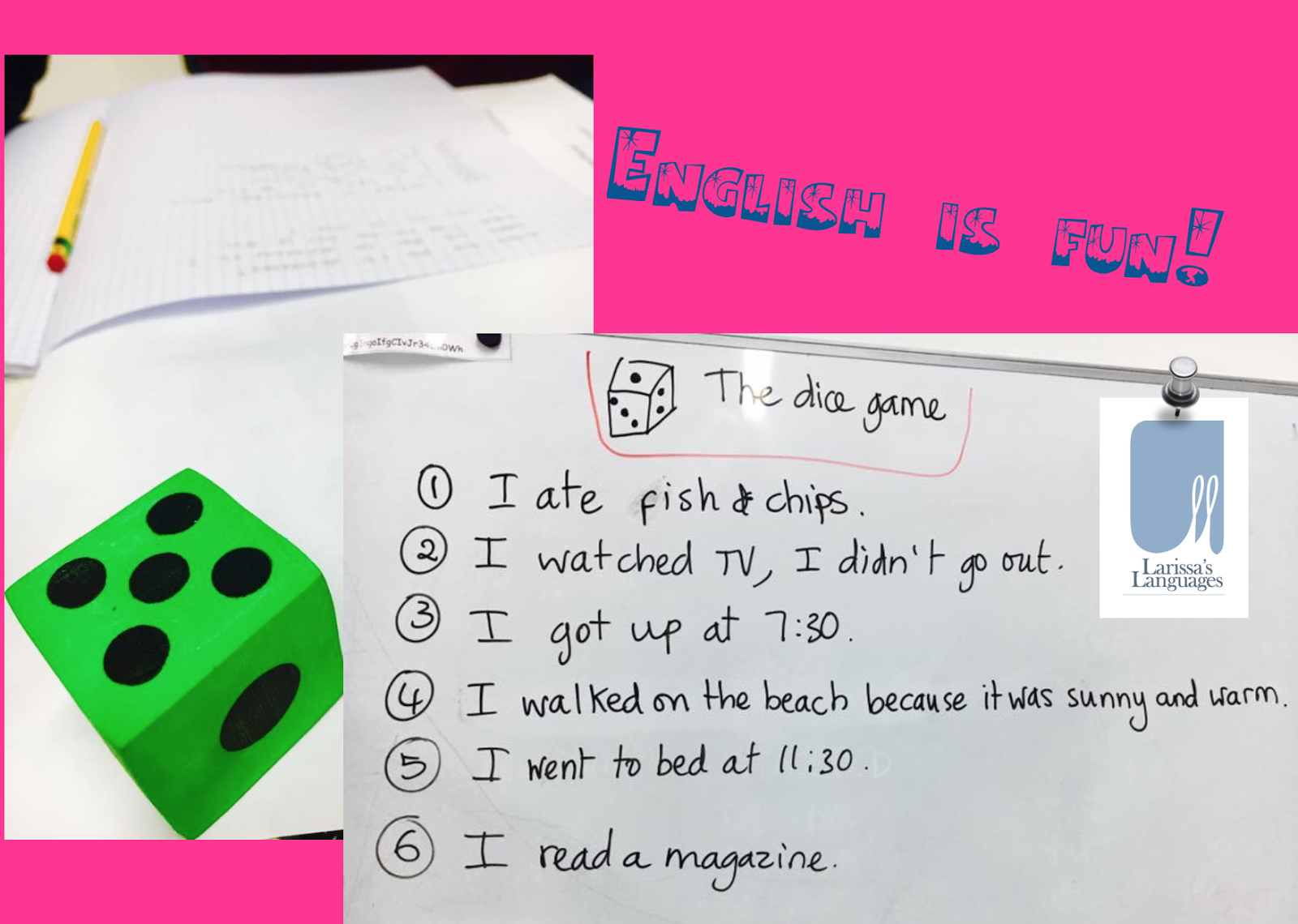 Spice Up Your English Class The dice game a fun, lowprep speaking game