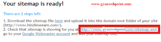 blog website ke liye xml sitemap kaise banaye gyanwebpoint